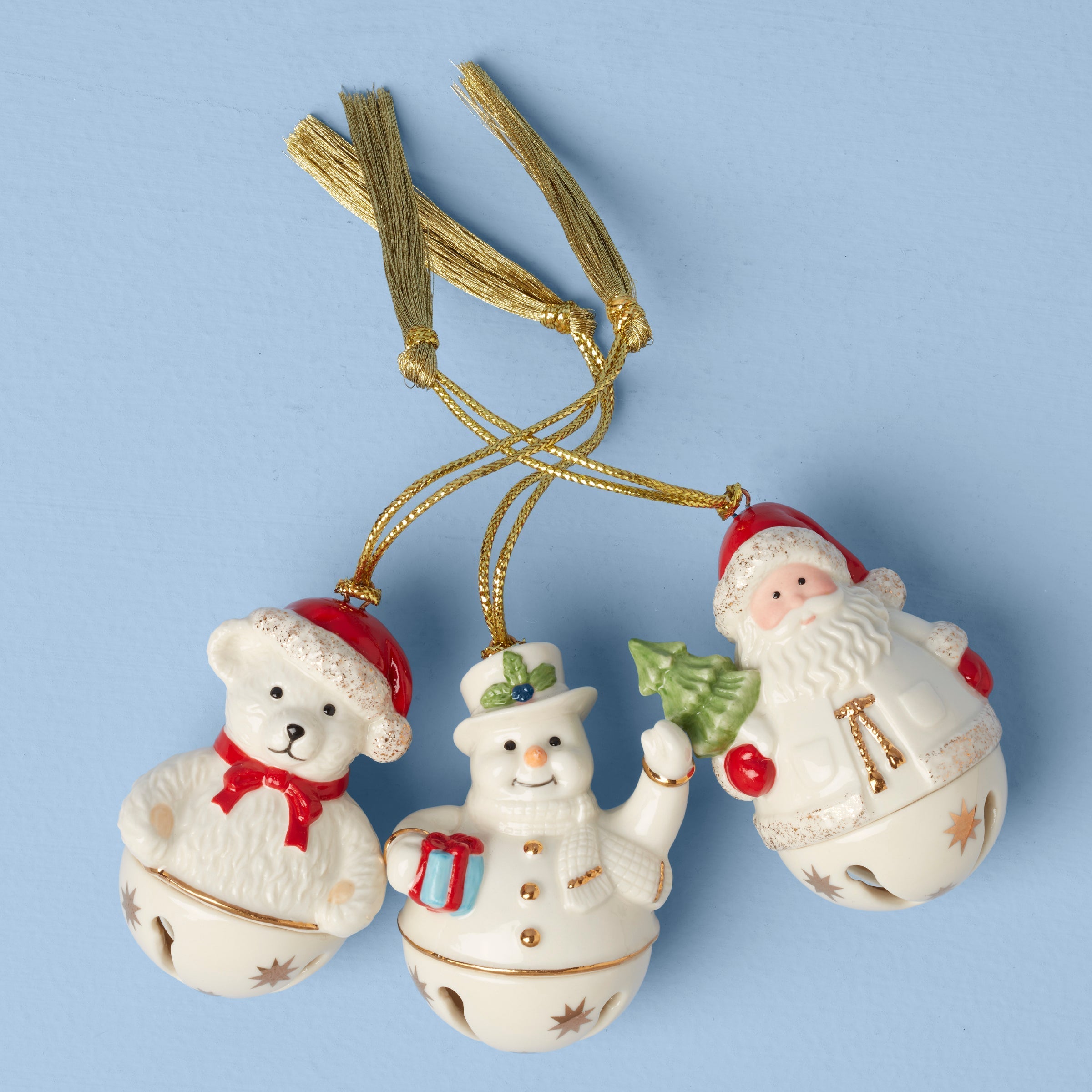 Lenox Fine Lenox Fine Jingle Bell Ornaments, Set of 3 - Image 2