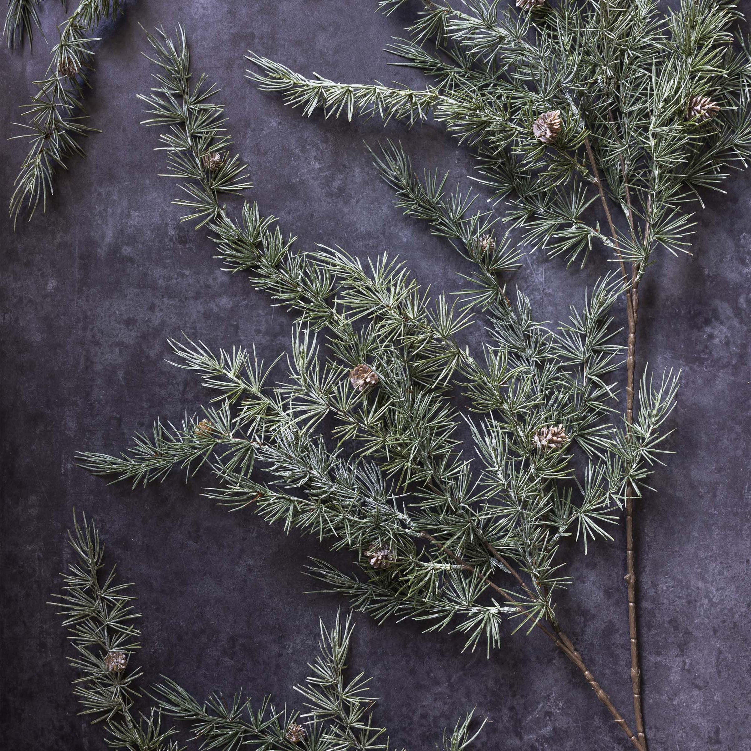 Lenox Fine Lenox Fine Artificial Cedar and Pinecone Branch - Image 3