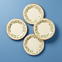 Lenox Fine Lenox Fine Holiday Dinnerware Dinner Plates, Set of 4