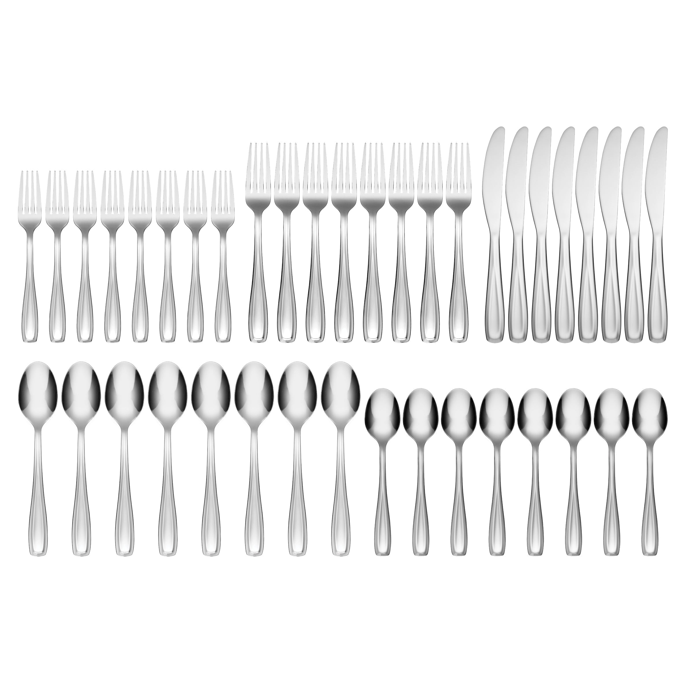 Lenox Fine Lenox Fine Waylen 40-Piece Flatware Set with Rustic Caddy - Image 2