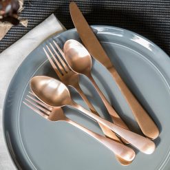 Alternative view of Lenox Fine Lenox Fine Rhiannon Copper Satin 20-Piece Flatware Set