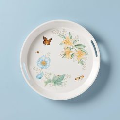 Lenox Fine Lenox Fine Butterfly Meadow Melamine Round Tray