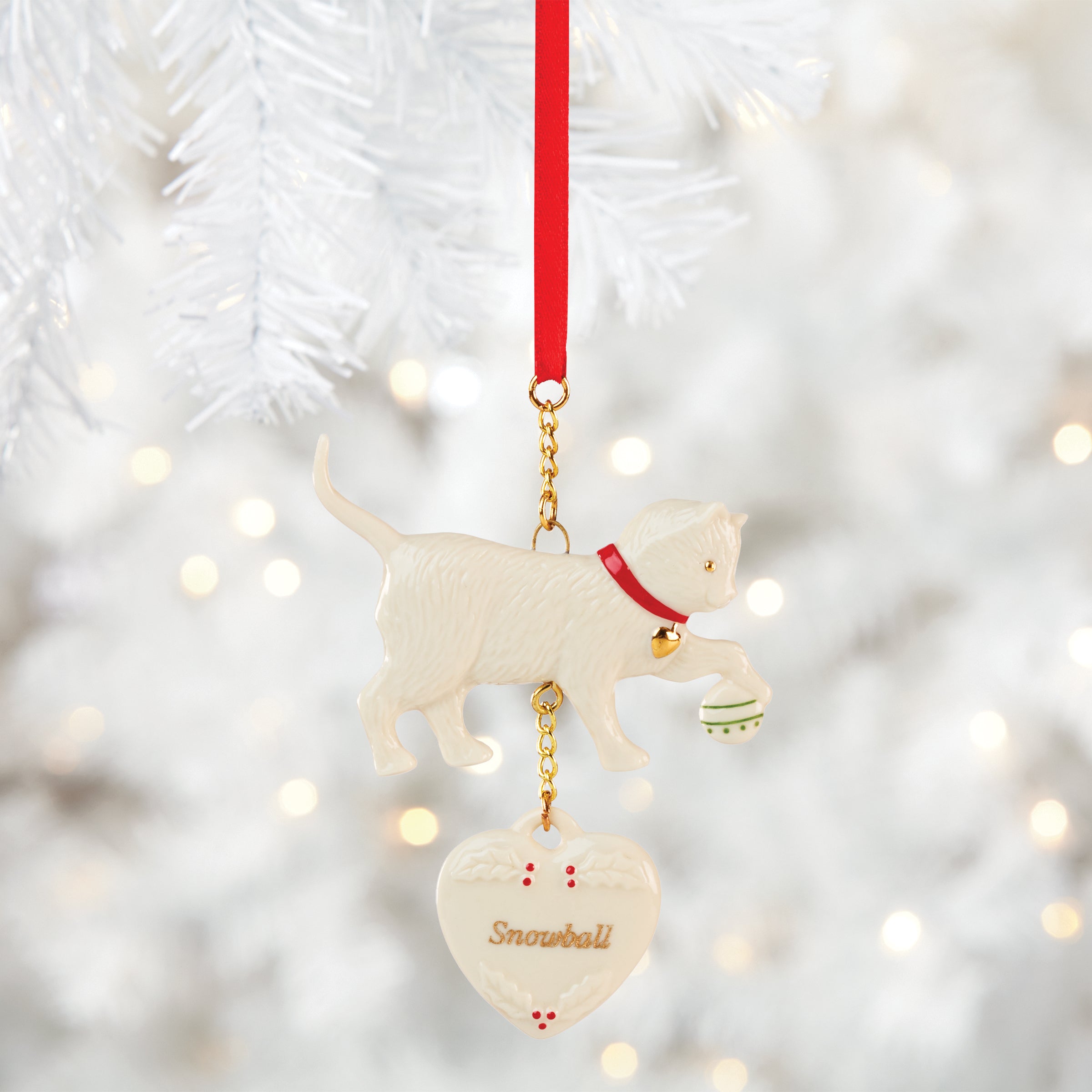 Lenox Fine Lenox Fine Personalized Playful Cat Ornament - Image 2