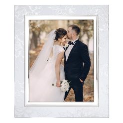 Lenox Fine Lenox Fine Silver Peony 8x10 Photo Frame