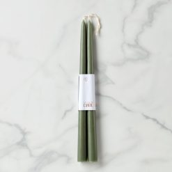 Lenox Fine Lenox Fine Dipped Moss 12 Taper Candle, Set of 2