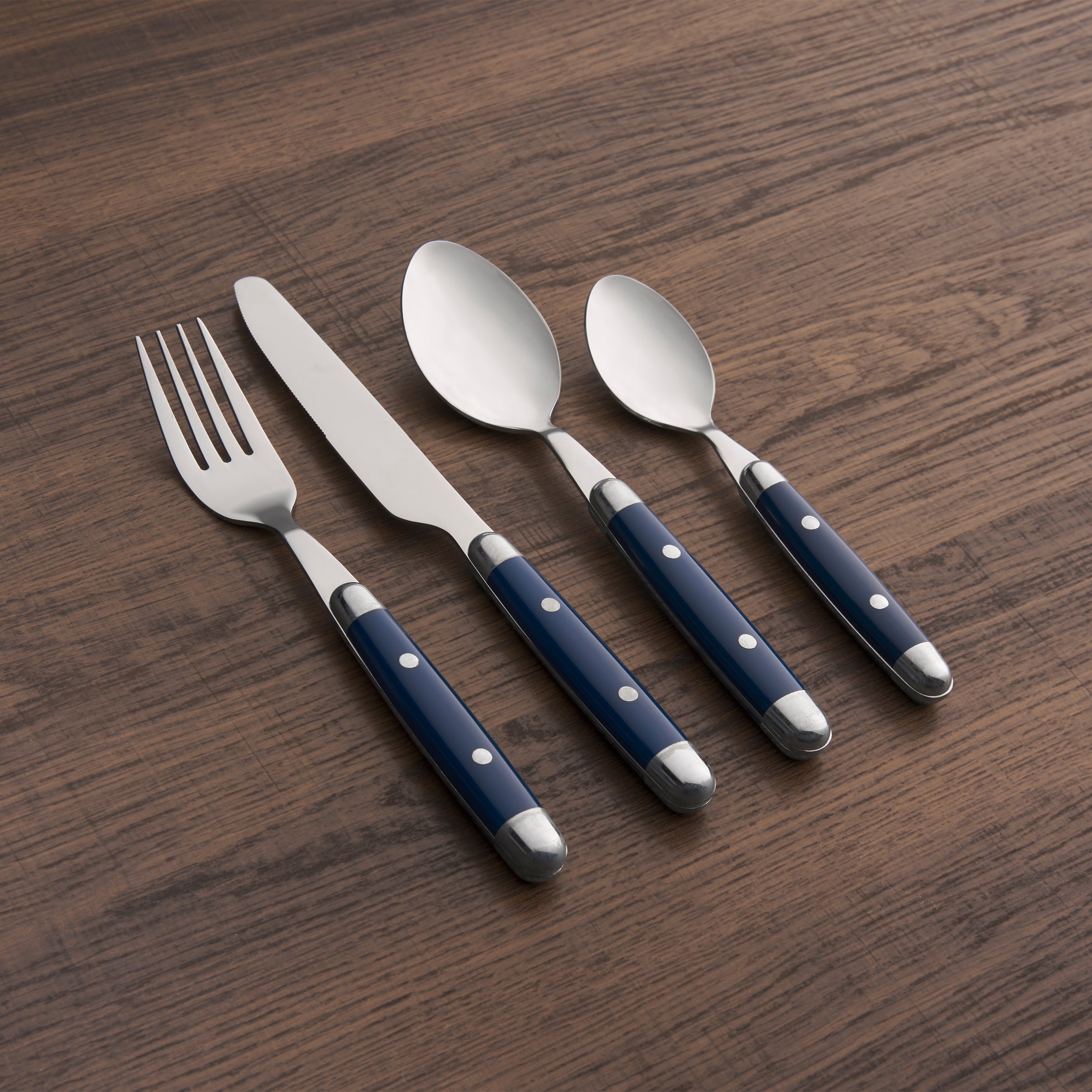 Lenox Fine Lenox Fine Jubilee Blue 16-Piece Flatware Set - Image 3