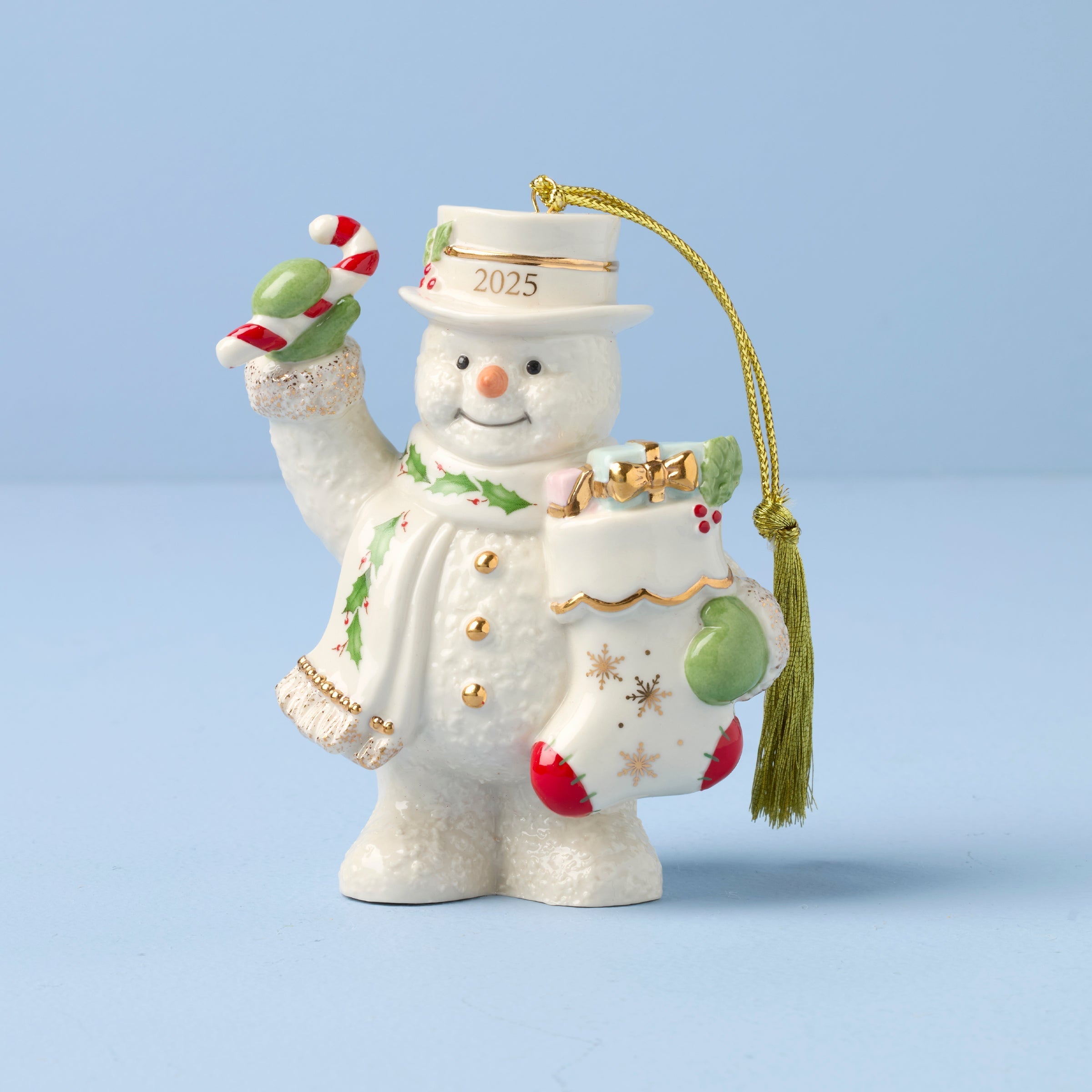 Lenox Fine Lenox Fine 2026 Snowman With Stocking Ornament