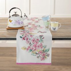 Lenox Fine Lenox Fine Butterfly Meadow Floral 14x72 Table Runner