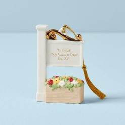 Lenox Fine Lenox Fine Personalized Home Established Sign Ornament