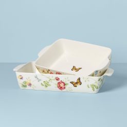 Alternative view of Lenox Fine Lenox Fine Butterfly Meadow Rectangular Baker 2-Piece Set