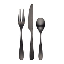 Lenox Fine Lenox Fine Eliana Black Satin 12-Piece Flatware Set