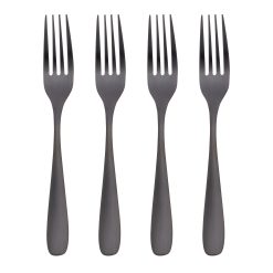 Lenox Fine Lenox Fine Eliana Black Satin Dinner Forks, Set of 4