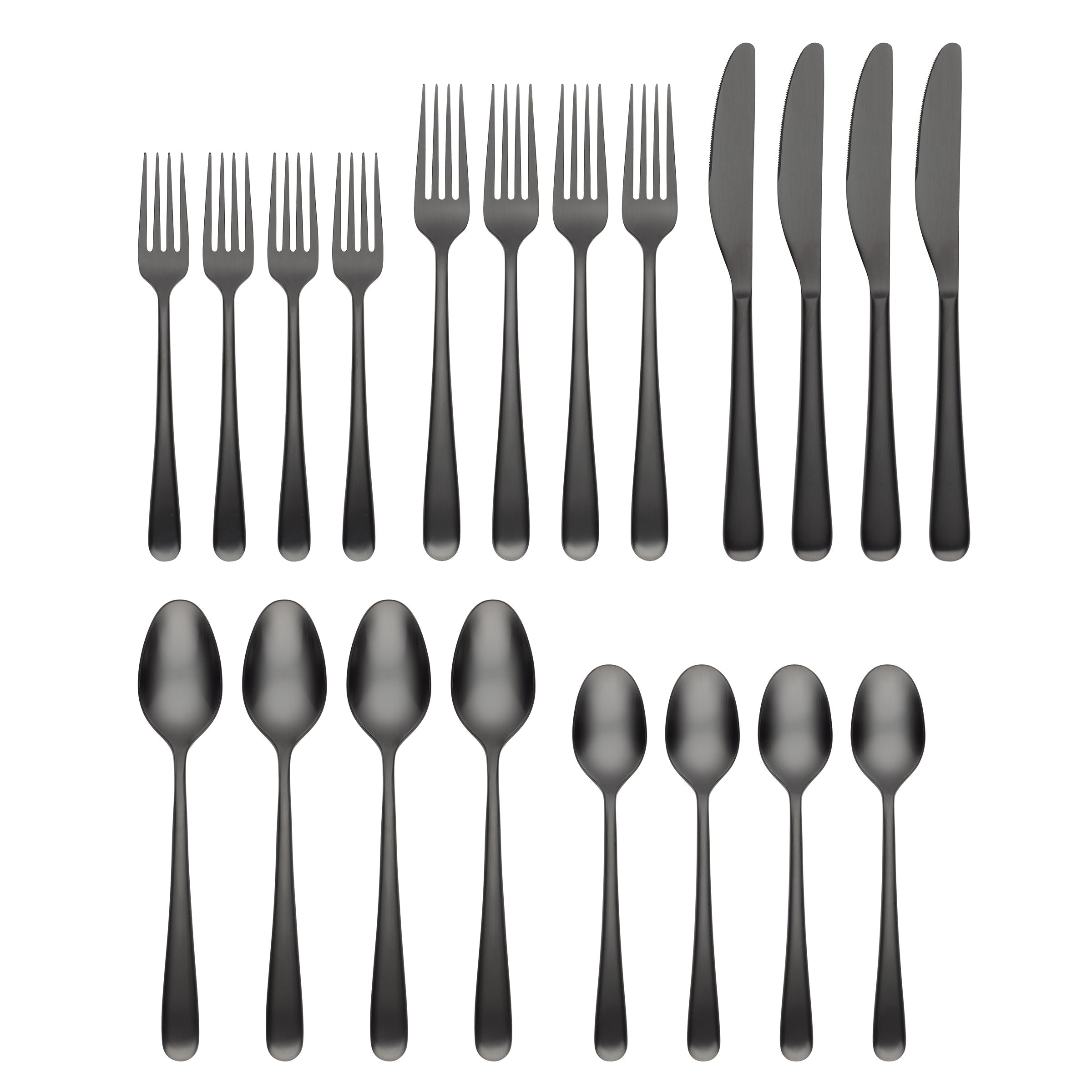 Lenox Fine Lenox Fine Rafael Black Satin 20-Piece Flatware Set - Image 2