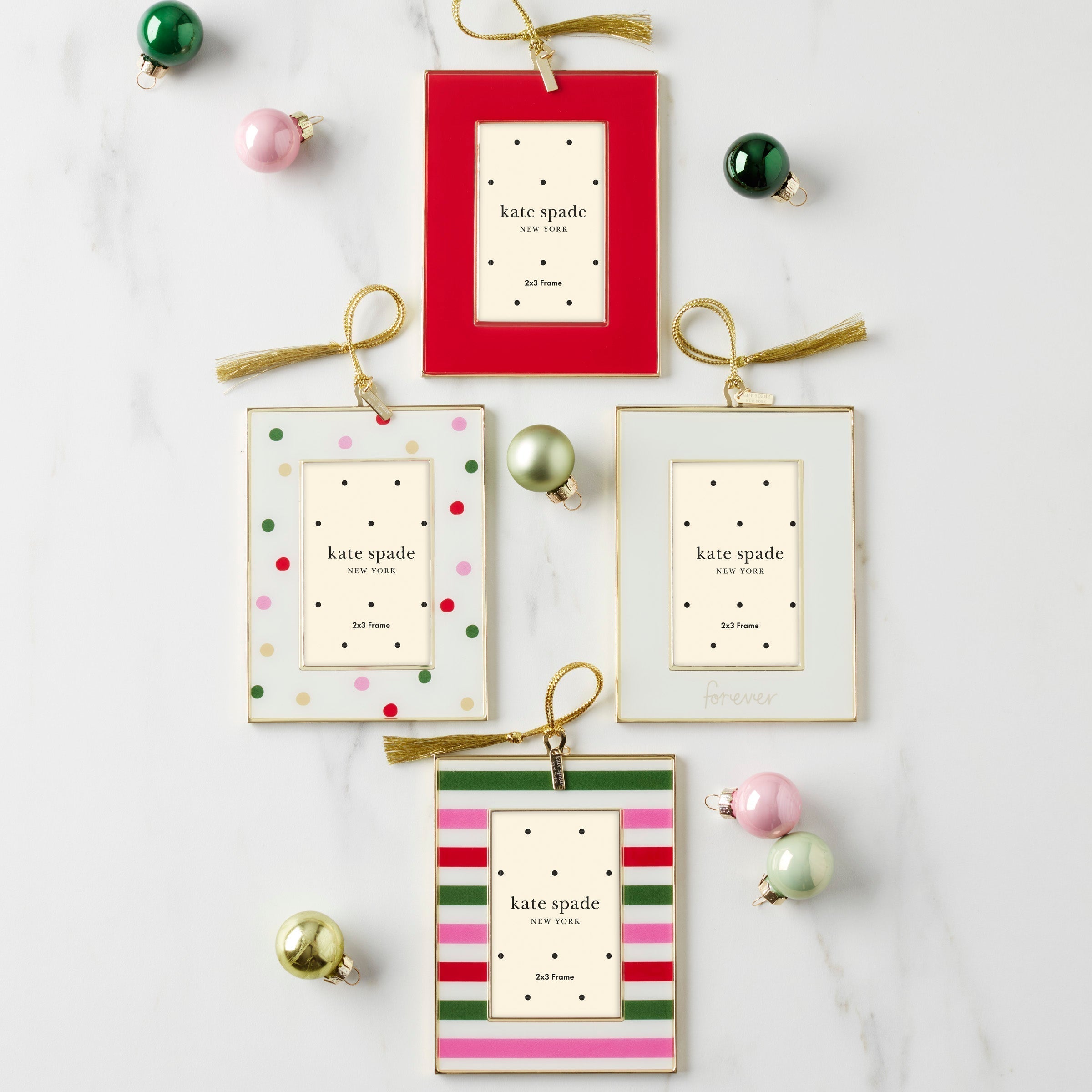 Lenox Fine Lenox Fine Be Jolly Dot Mini Frame Ornament - Image 3
