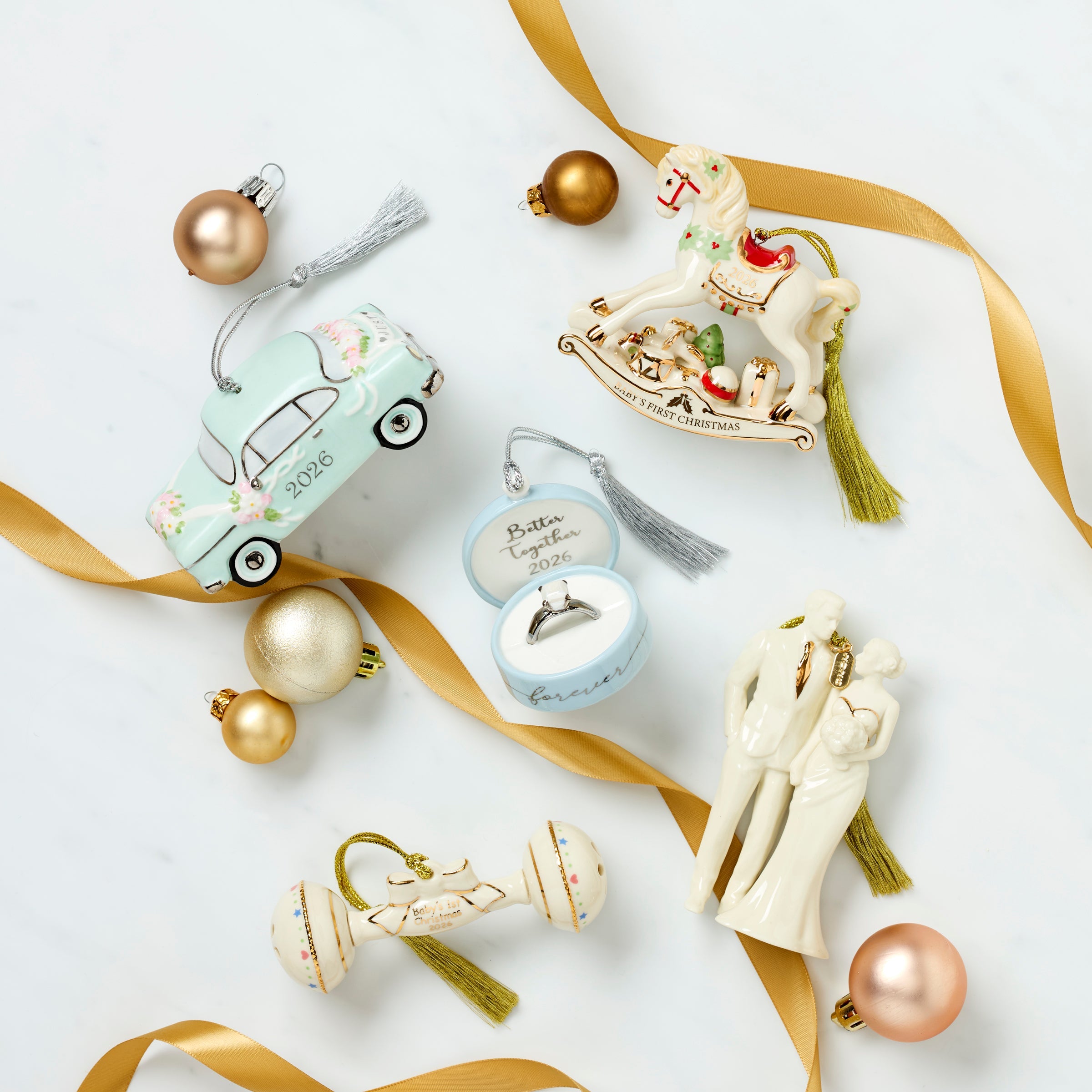 Lenox Fine Lenox Fine 2026 Bride & Groom Ornament - Image 3