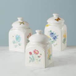 Alternative view of Lenox Fine Lenox Fine Butterfly Meadow 3-Piece Canister Set