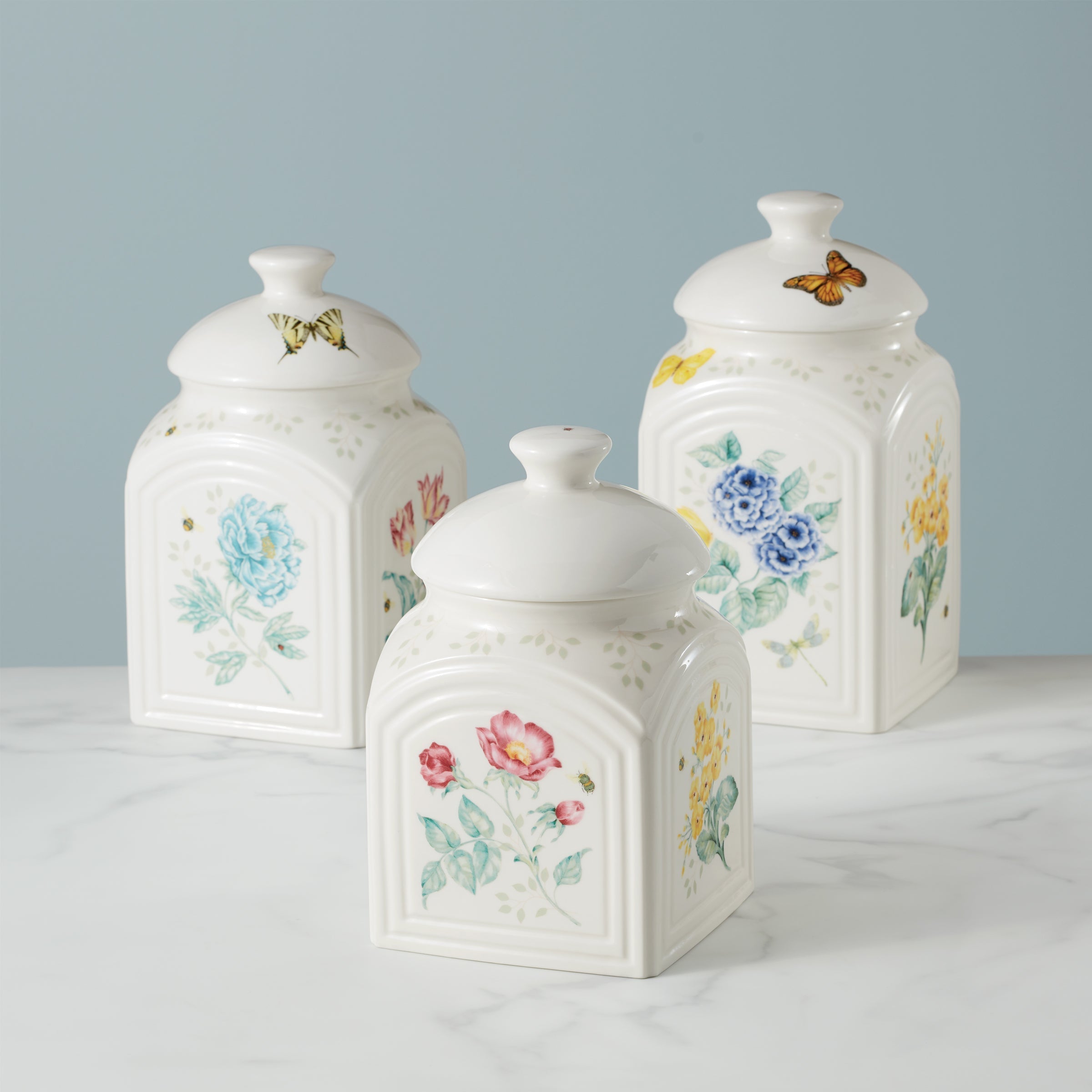 Lenox Fine Lenox Fine Butterfly Meadow 3-Piece Canister Set - Image 2