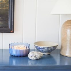 Alternative view of Lenox Fine Lenox Fine Ripple Peppered Indigo 12oz Candle