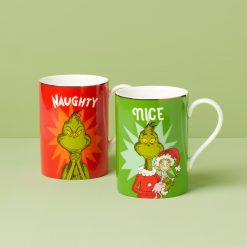 Lenox Fine Lenox Fine Merry Grinchmas Naughty & Nice Mug Set