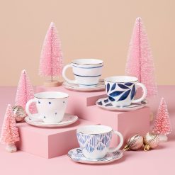 Alternative view of Lenox Fine Lenox Fine Blue Bay 8-Piece Espresso Cup & Saucer Set