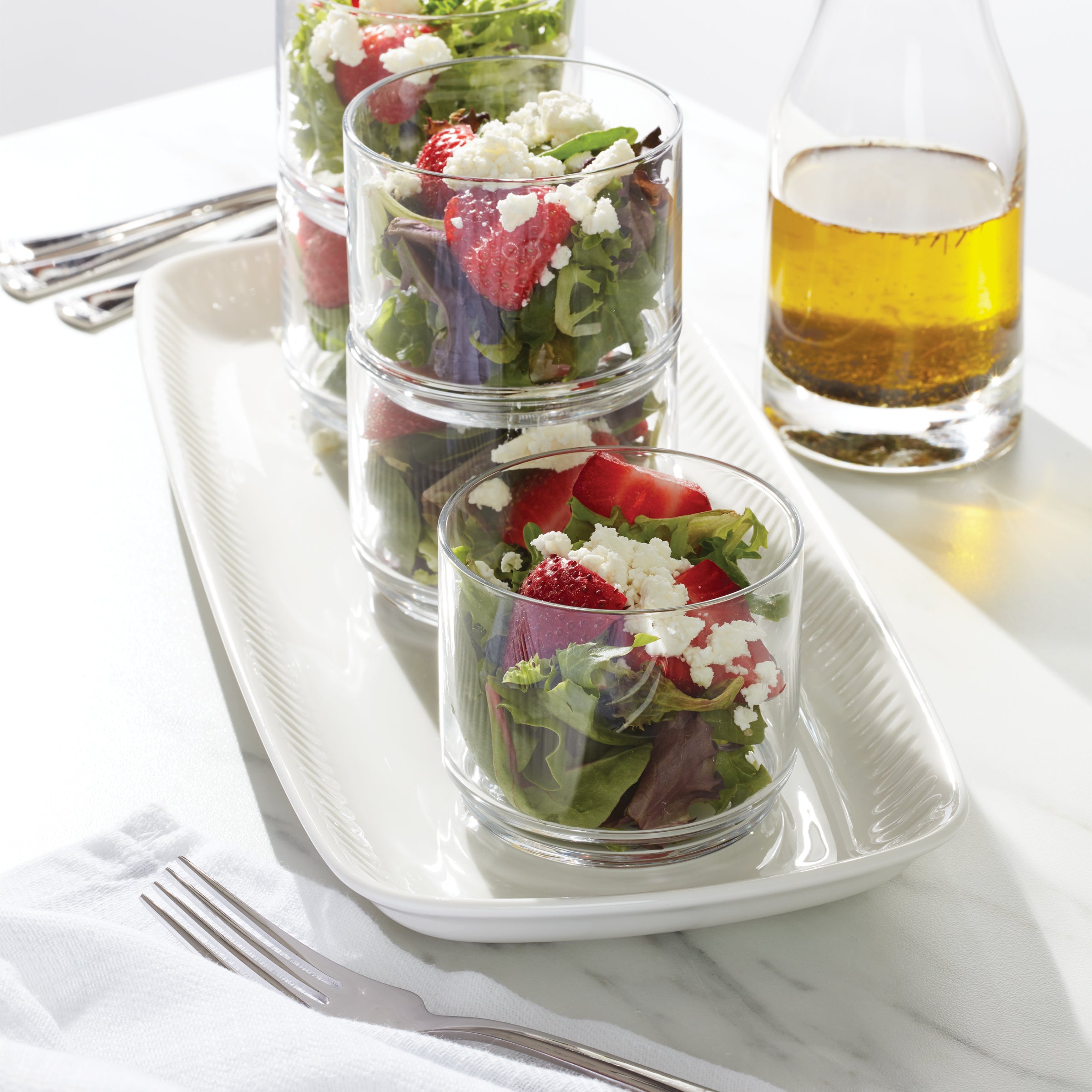 Lenox Fine Lenox Fine Tuscany Classics Stackable Clear Short Glasses, Set of 6 - Image 5