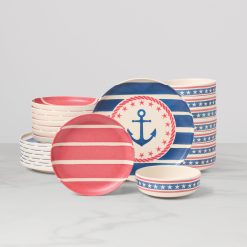 Lenox Fine Lenox Fine 24 Seven Melamine Aweigh We Go 24-Piece Dinnerware Set