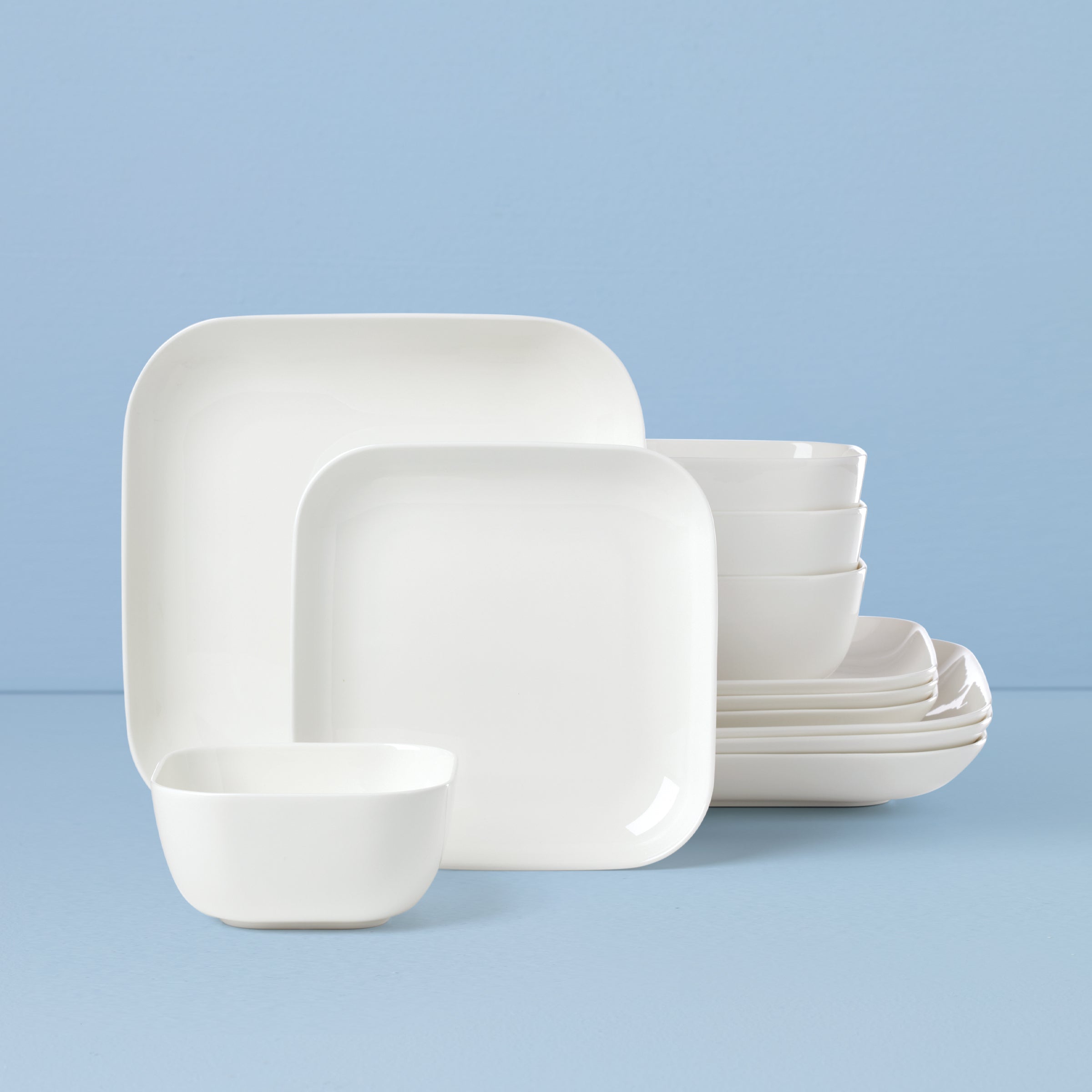 Lenox Fine Lenox Fine Studio 1414 Square 12-Piece Dinnerware Set