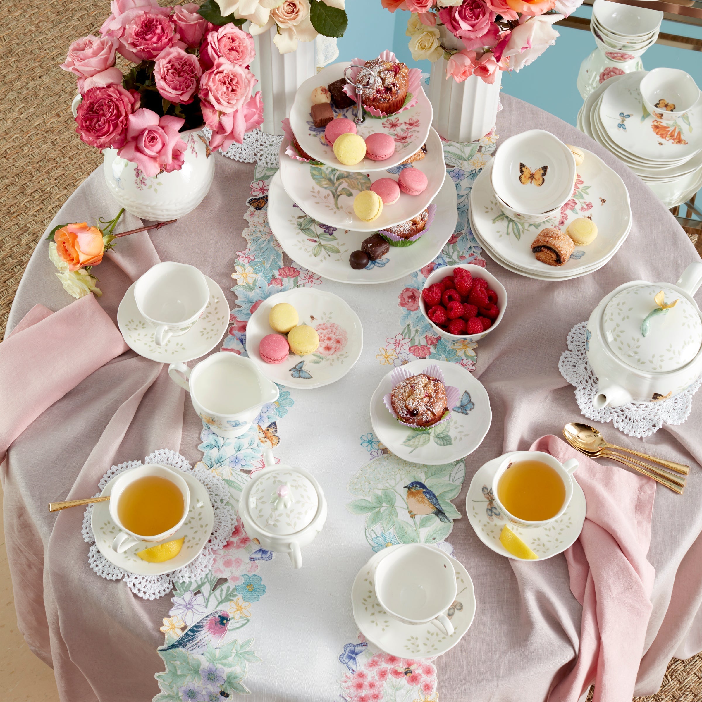 Lenox Fine Lenox Fine Butterfly Meadow 28-Piece Dinnerware Set - Image 17