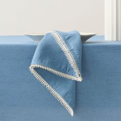 Lenox Fine Lenox Fine French Perle Periwinkle 19x19 Napkins, Set of 4