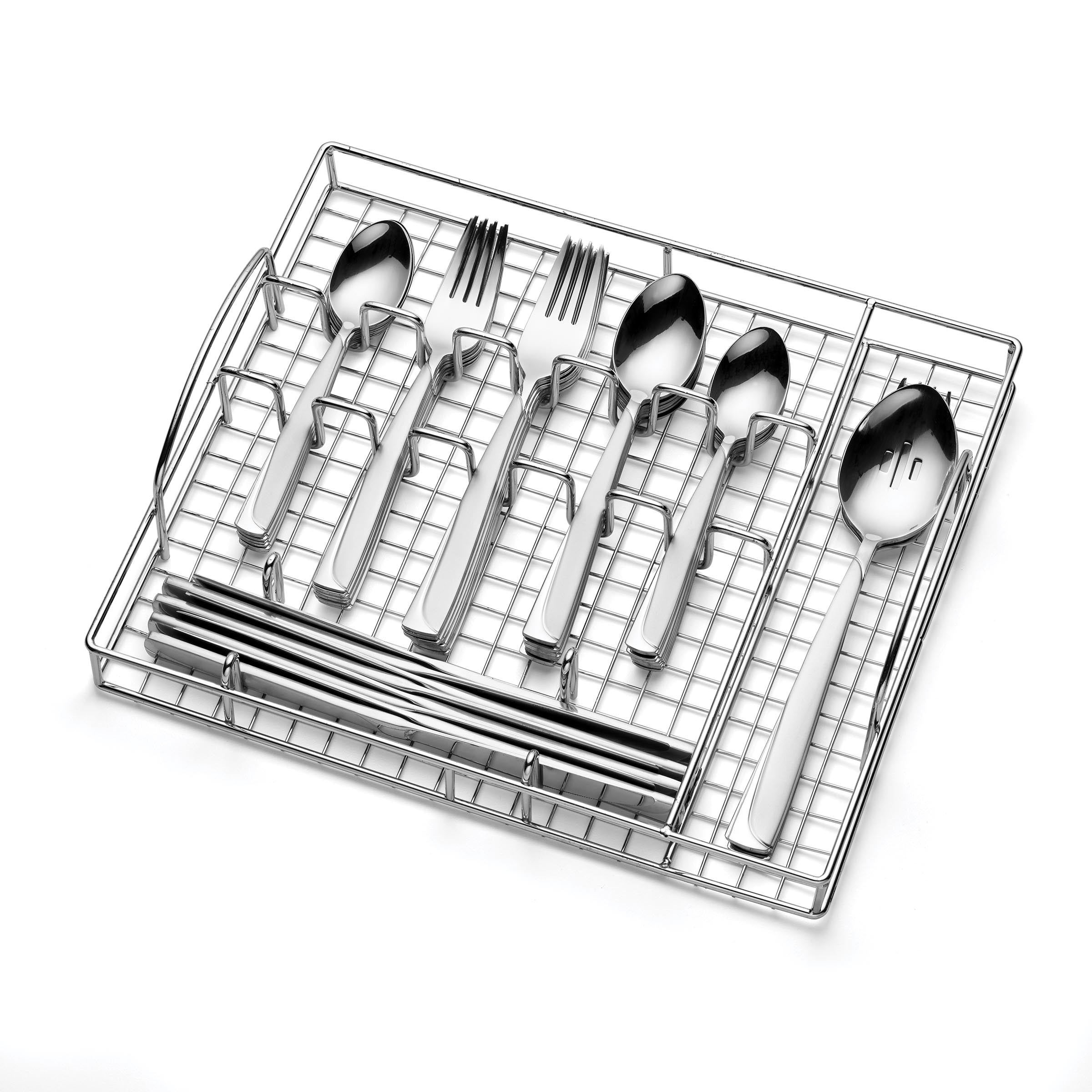 Lenox Fine Lenox Fine Madeline 51-Piece Flatware Set with Caddy - Image 3