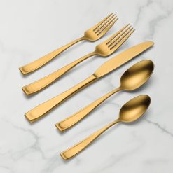 Lenox Fine Lenox Fine Moda Gold Satin 20-Piece Flatware Set