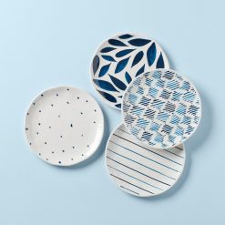 Lenox Fine Lenox Fine Blue Bay Melamine Assorted Accent Plates, Set of 4