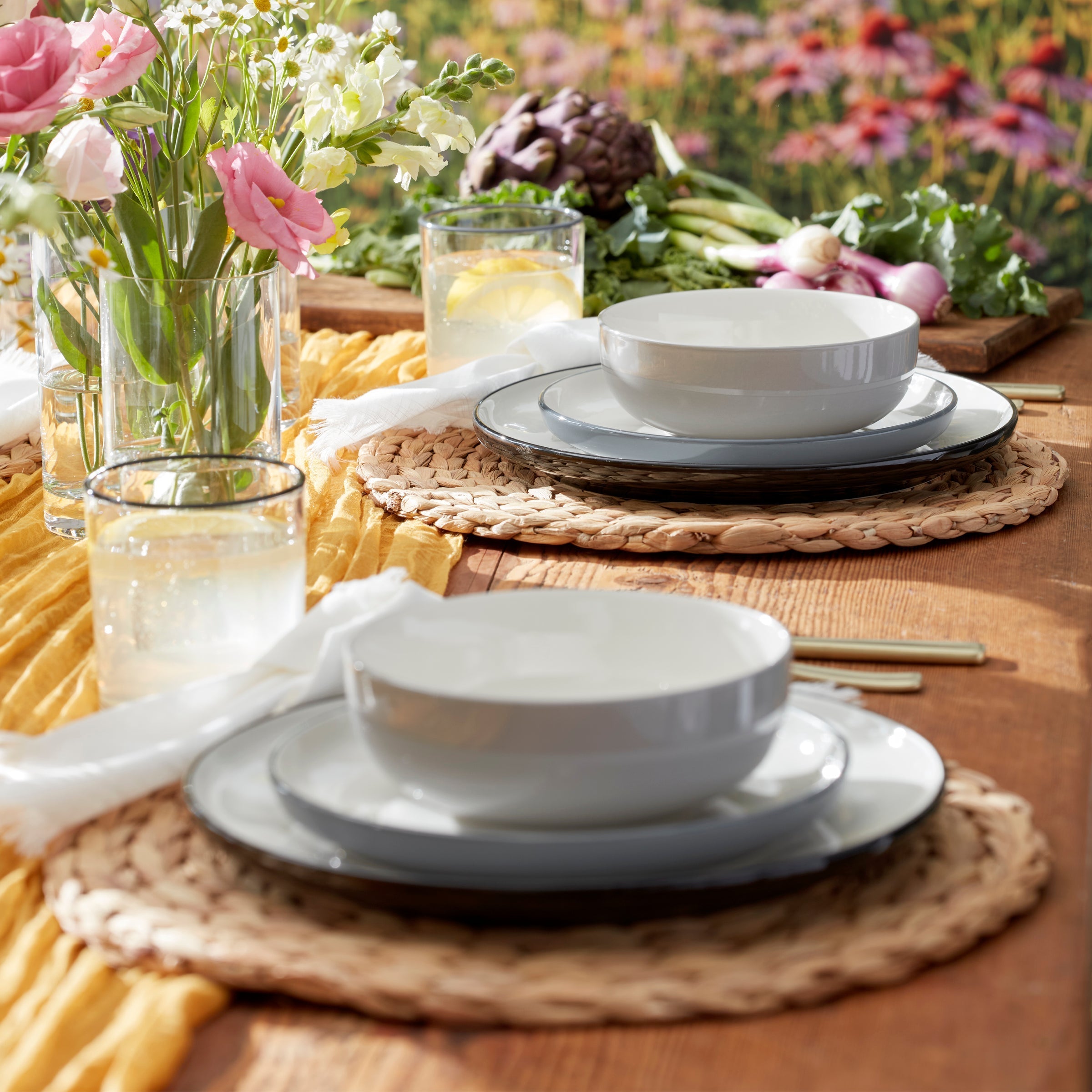 Lenox Fine Lenox Fine 24 Seven Colors Pumice 12-Piece Dinnerware Set - Image 3