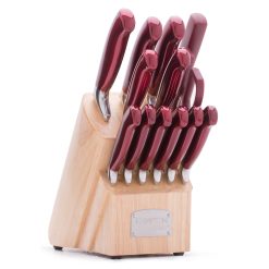 Lenox Fine Lenox Fine Argentum Red 14-Piece Cutlery Block Set
