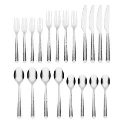 Alternative view of Lenox Fine Lenox Fine Elsa Hammered 20-Piece Flatware Set