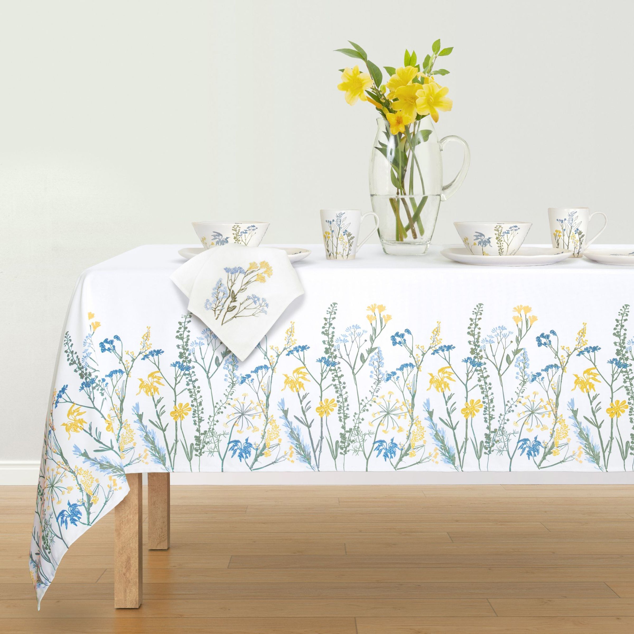 Lenox Fine Lenox Fine Wildflowers Border 60x84 Tablecloth