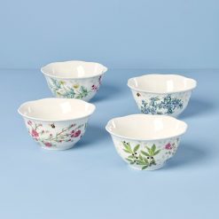 Alternative view of Lenox Fine Lenox Fine Butterfly Meadow Herbs Rice Bowls, Set of 4