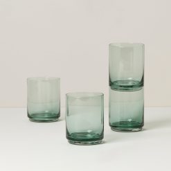 Lenox Fine Lenox Fine Tuscany Classics Stackable Green Tall Glasses, Set of 4