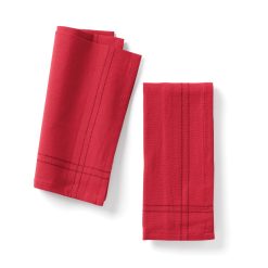 Lenox Fine Lenox Fine Essentials Red Dinner Napkins, Set of 2