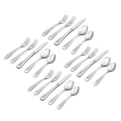 Alternative view of Lenox Fine Lenox Fine Satin Sand Dune 20-Piece Flatware Set