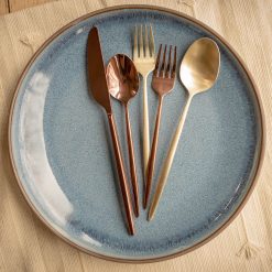 Alternative view of Lenox Fine Lenox Fine Gaze Copper Mirror 20-Piece Flatware Set