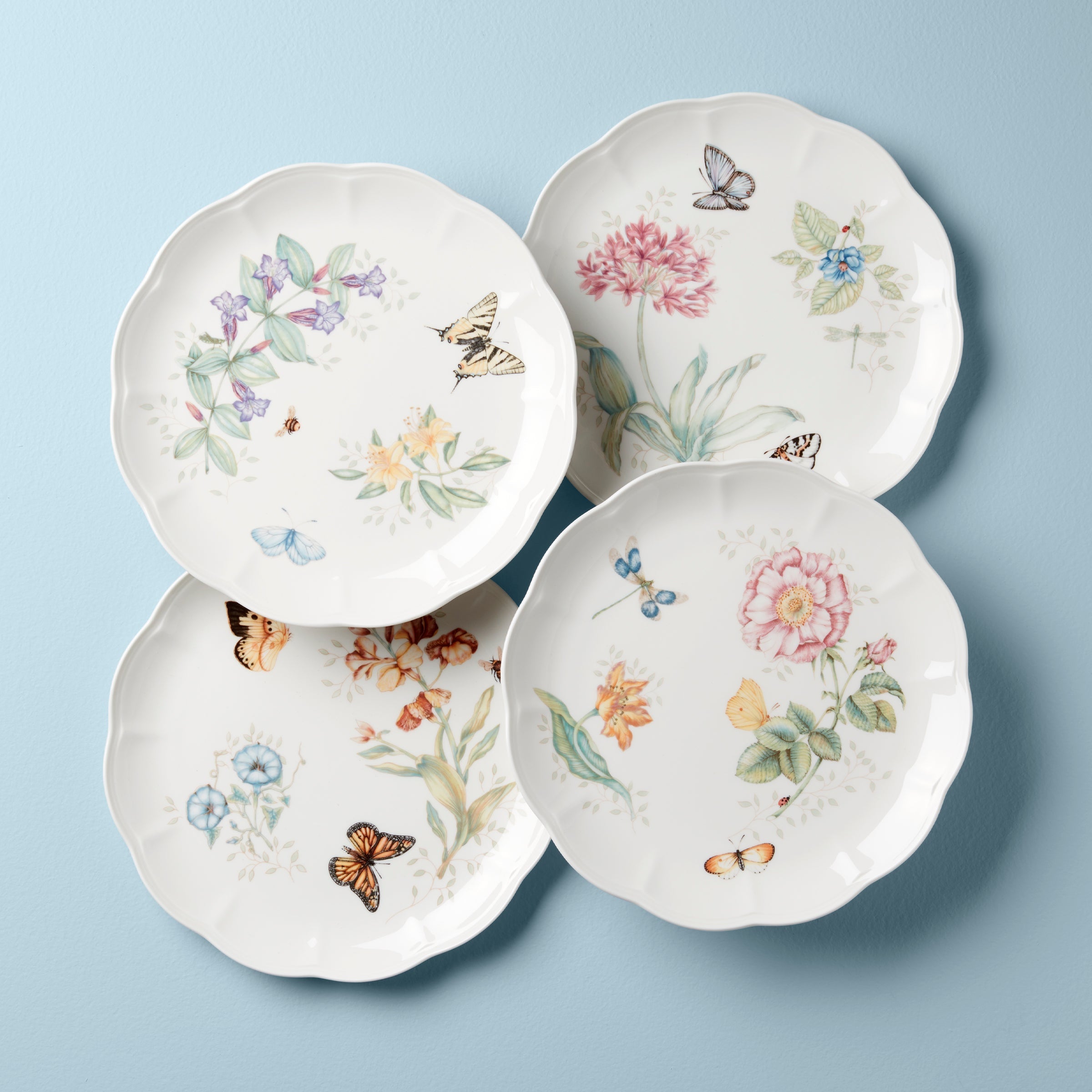 Lenox Fine Lenox Fine Butterfly Meadow Dinner Plates, Set of 4