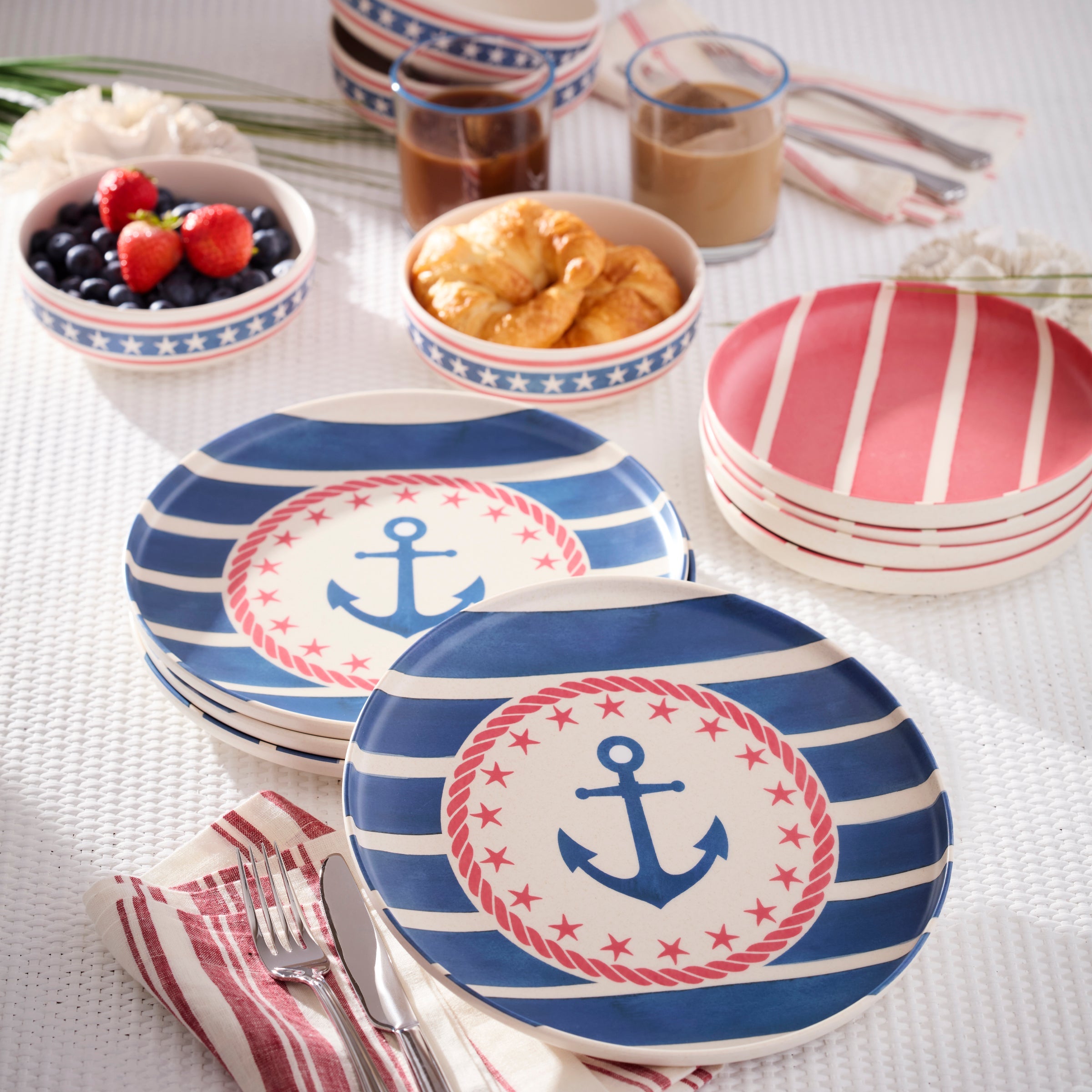 Lenox Fine Lenox Fine 24 Seven Melamine Aweigh We Go 24-Piece Dinnerware Set - Image 12