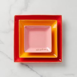 Alternative view of Lenox Fine Lenox Fine Make It Pop Warm Red 3-Piece Tray Set