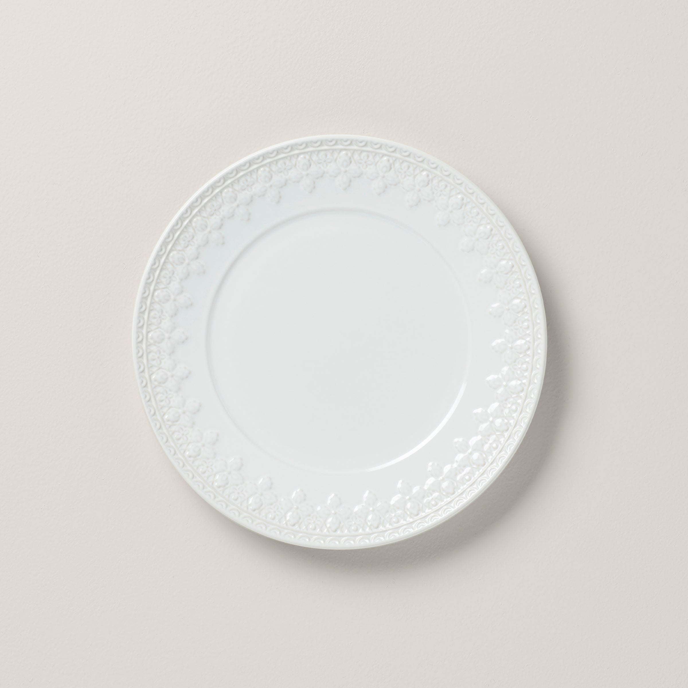 Lenox Fine Lenox Fine Chelse Muse Fleur White Accent Plate