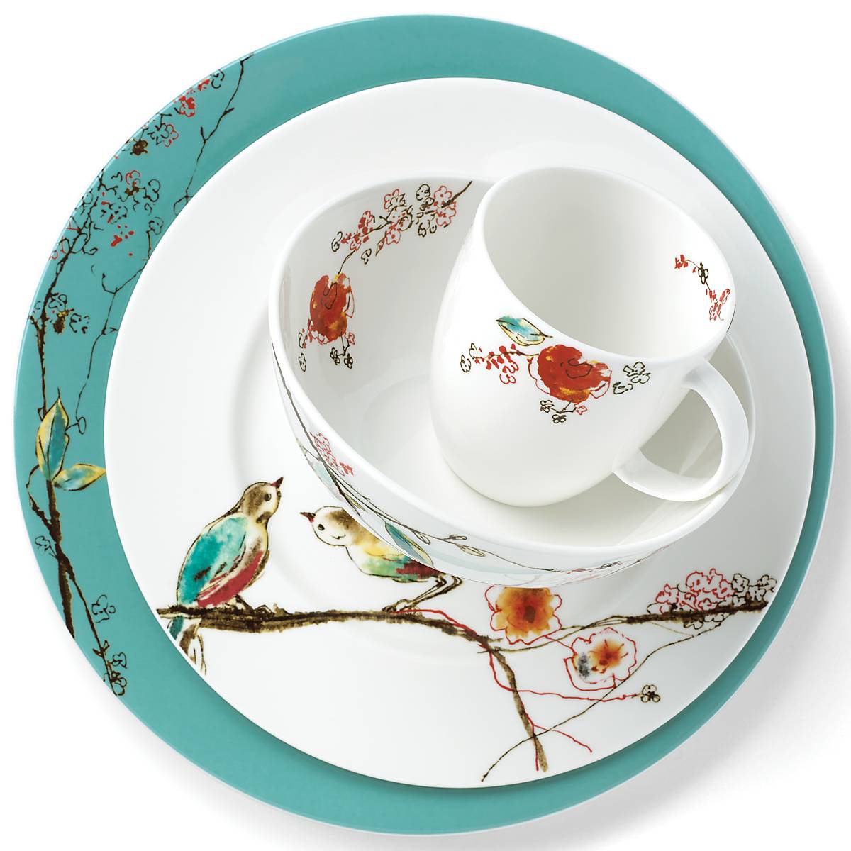 Lenox Fine Lenox Fine Chirp 4-Piece Place Setting - Image 3