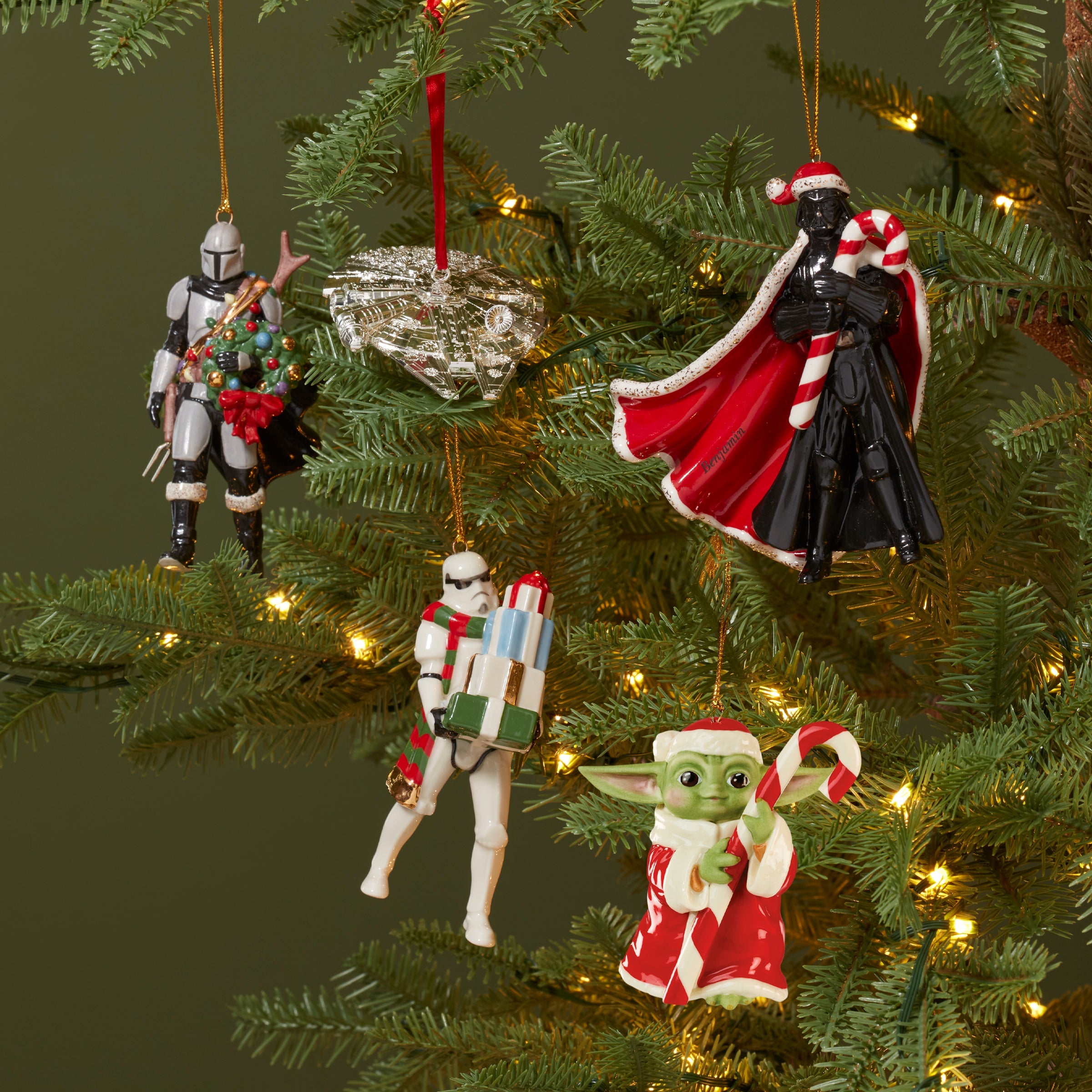 Lenox Fine Lenox Fine Grogu with Candy Cane Ornament - Image 6