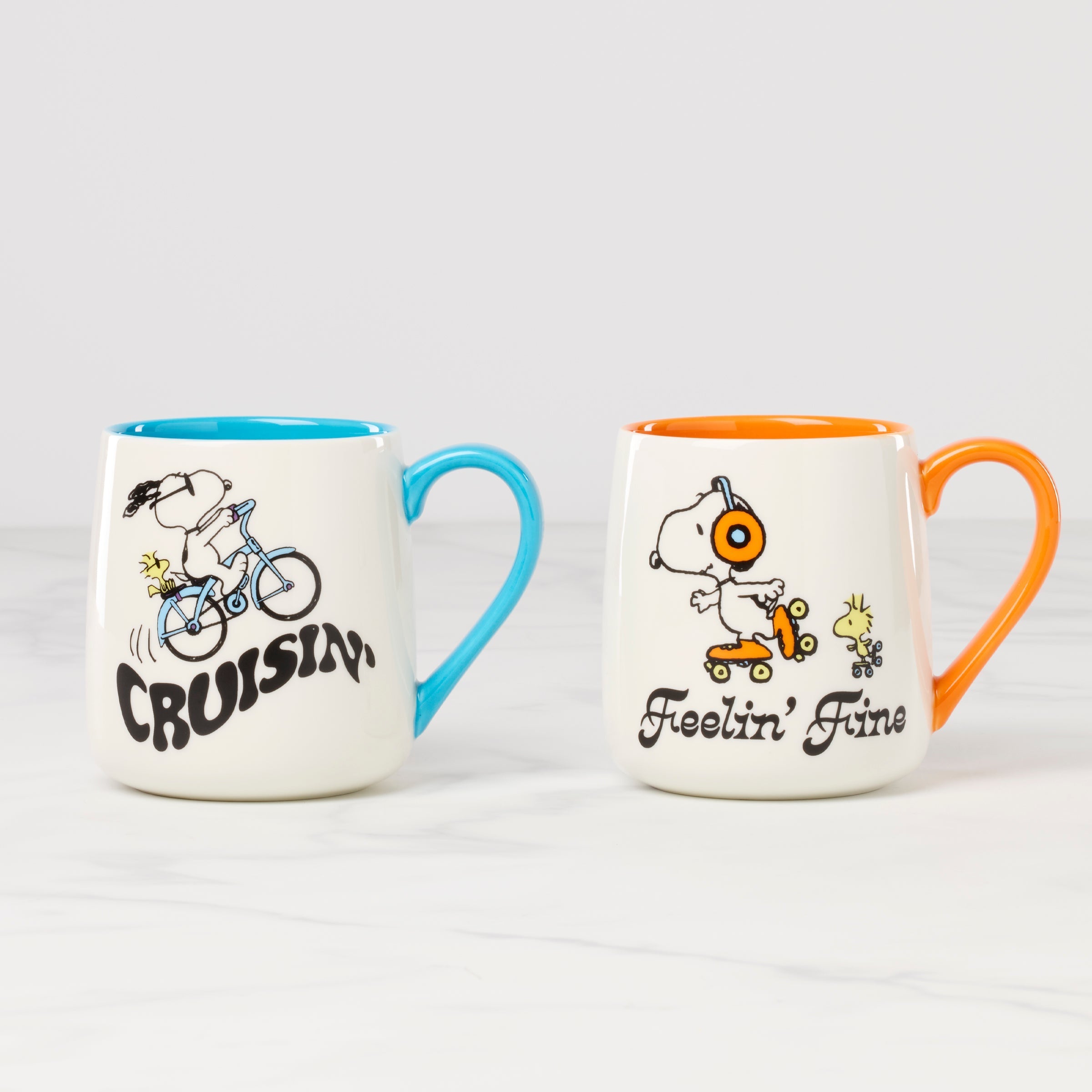 Lenox Fine Lenox Fine Peanuts Mugs Cruisin'-Feelin' Fine, Set of 2