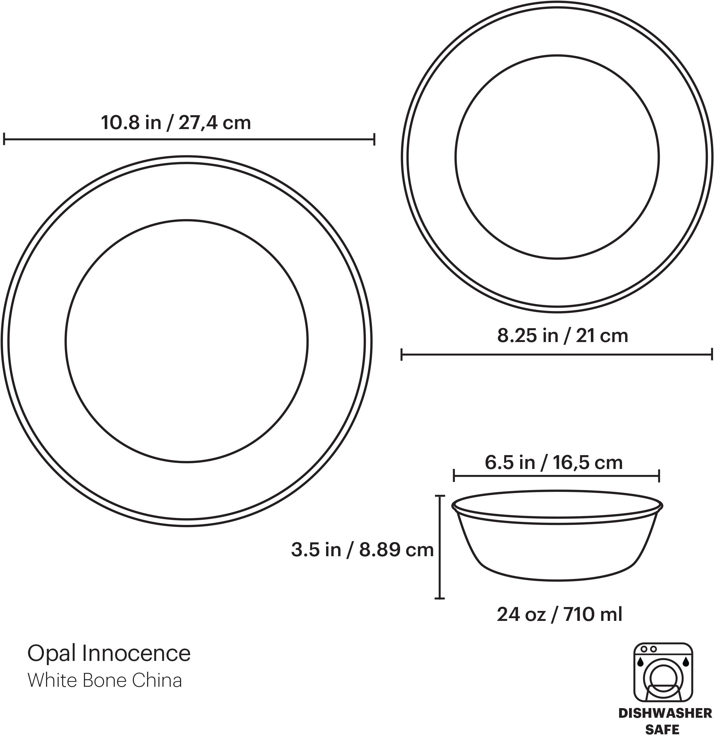Lenox Fine Lenox Fine Opal Innocence 3-Piece Place Setting - Image 5
