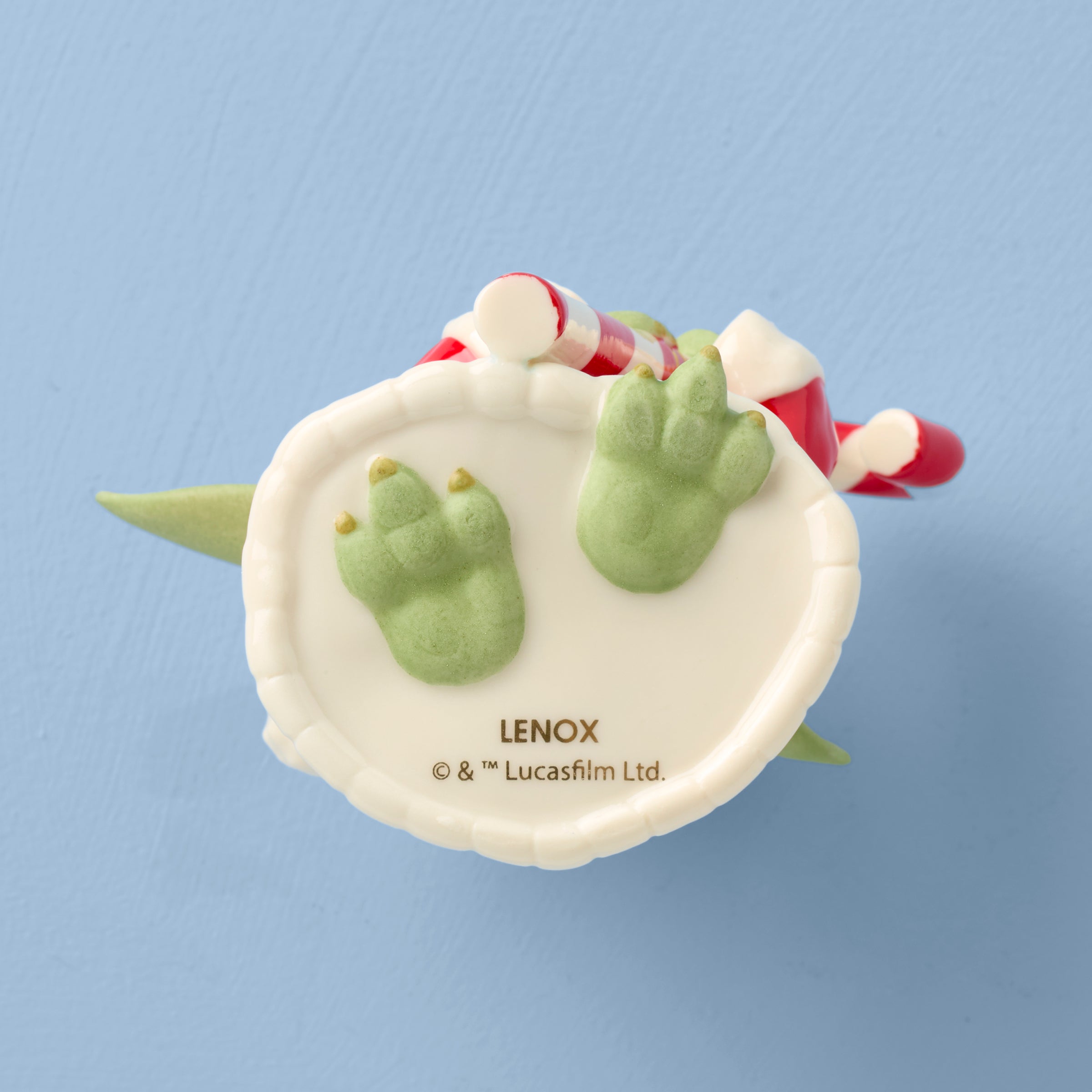 Lenox Fine Lenox Fine Grogu with Candy Cane Ornament - Image 3